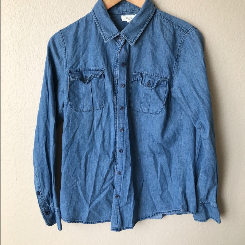 Women's Long sleeve Jean Shirt